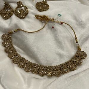 Indian polki necklace set